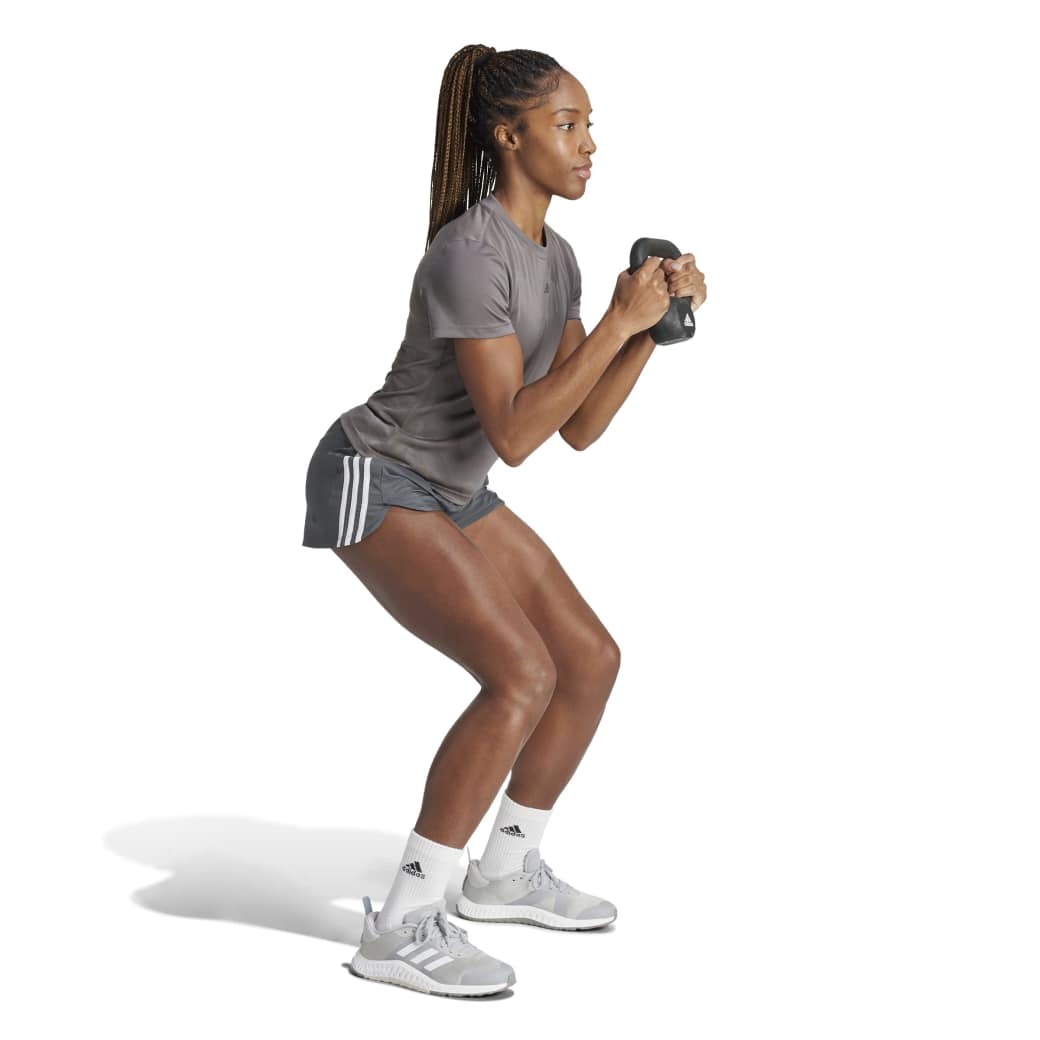 Shorts Feminino Training Adidas Cinza | Paquetá Esportes