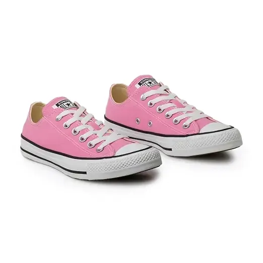 Tênis Converse Chuck Taylor All Star Feminino Rosa visto lateralmente para ajuste