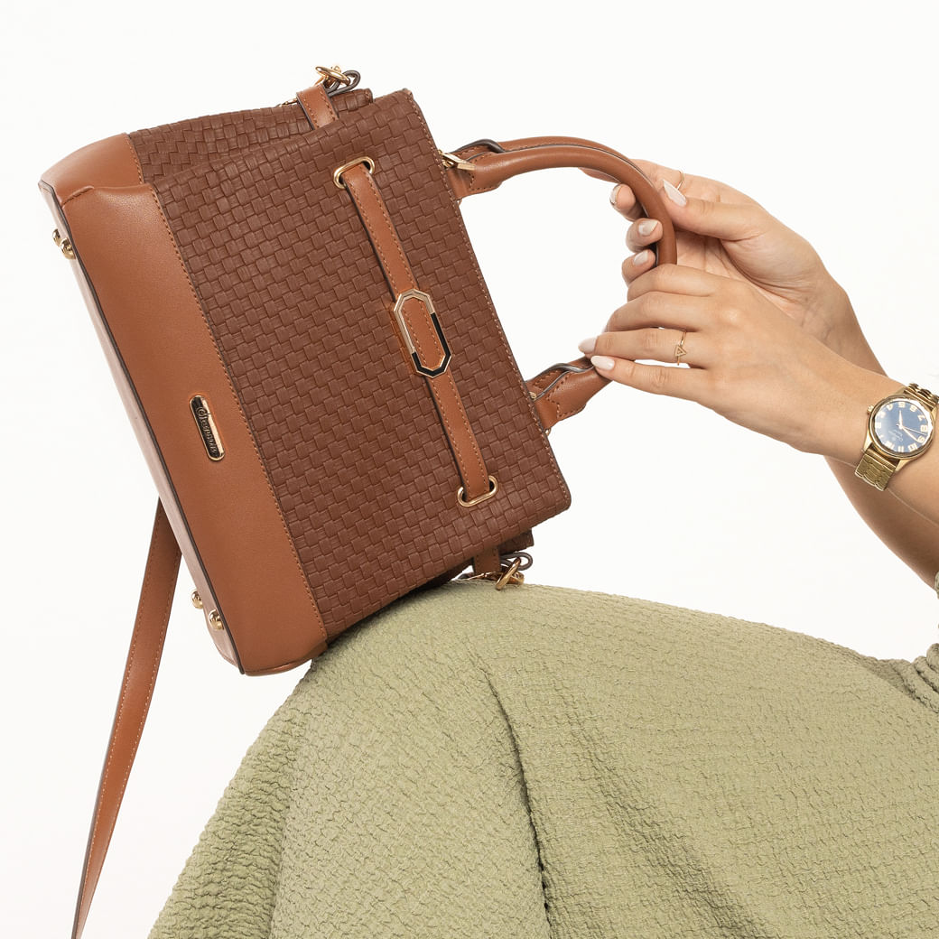 Bolsa Tiracolo Chenson Duo Colors Feminina Marrom