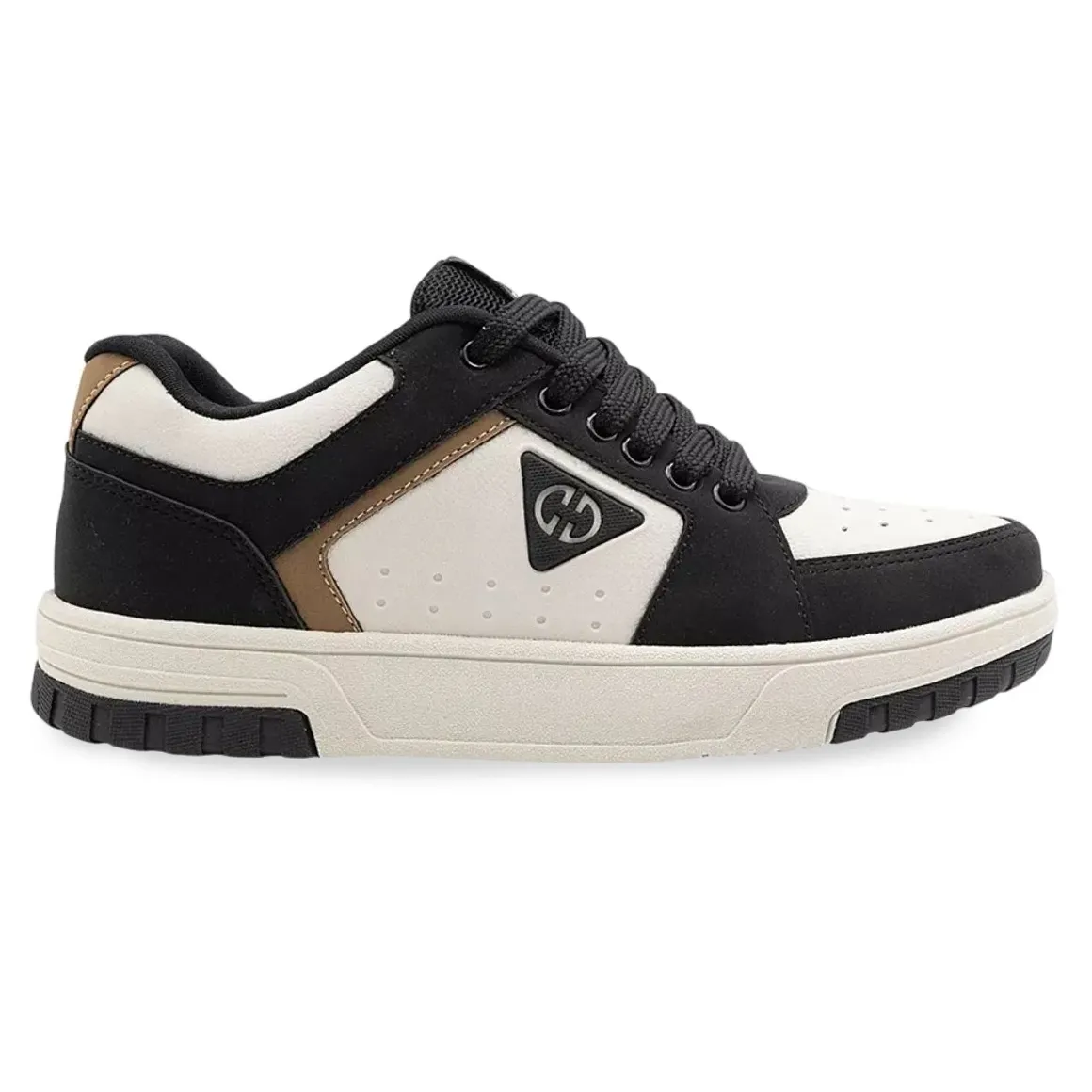 Tênis casual masculino Ollie Volt 2 na cor bege visto de frente
