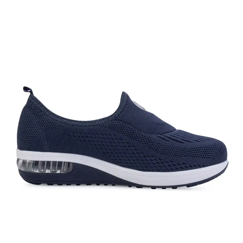 Tênis Casual Modare Slip On Feminino na cor marinho exibido em vista frontal
