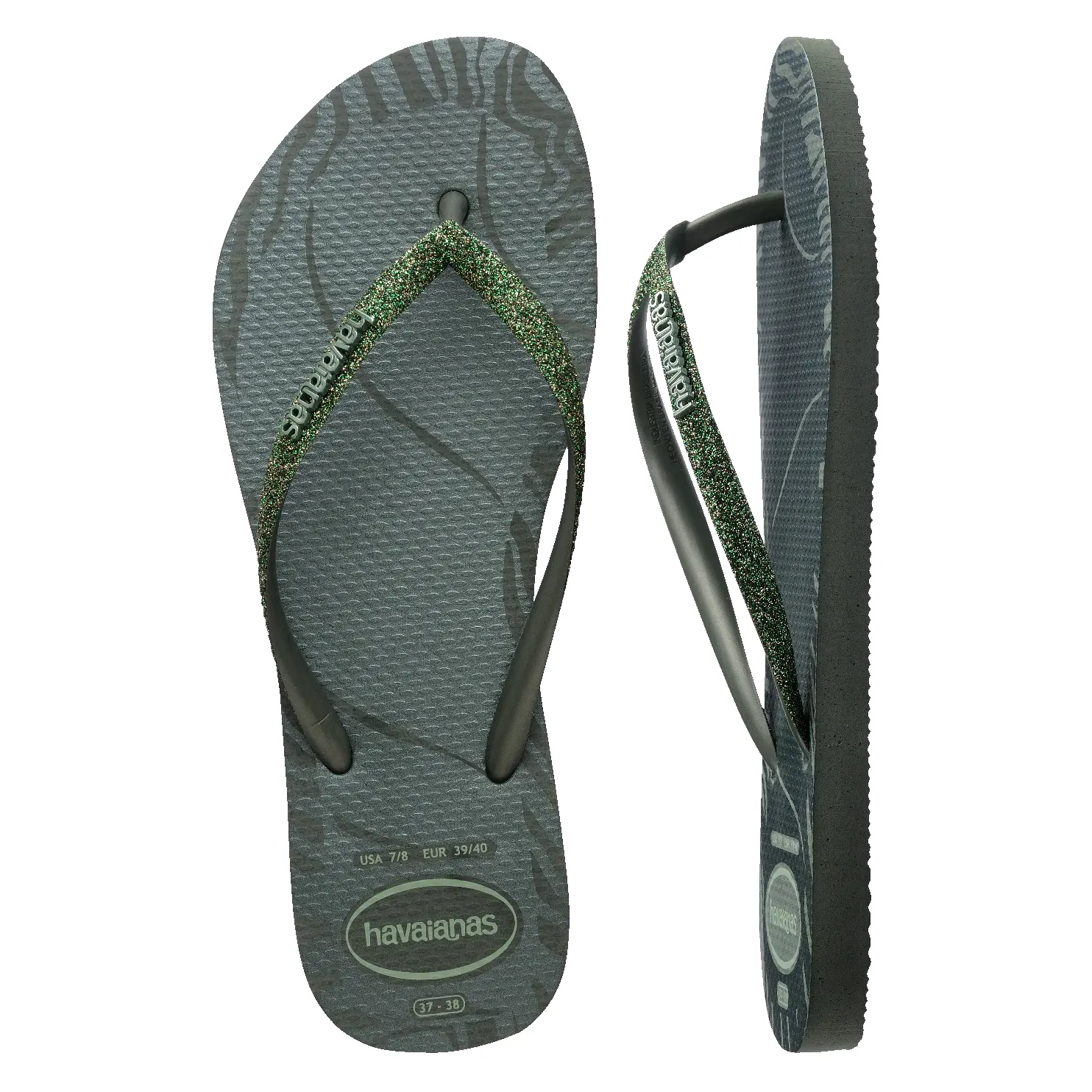 Havaianas-Chinelo-SL-GLITTER-4150372-4896-Verde-Olive-Borracha--6-
