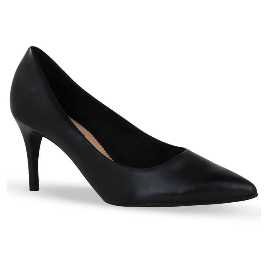 Scarpin Bottero Couro Salto Fino Feminino Preto-1767024592264