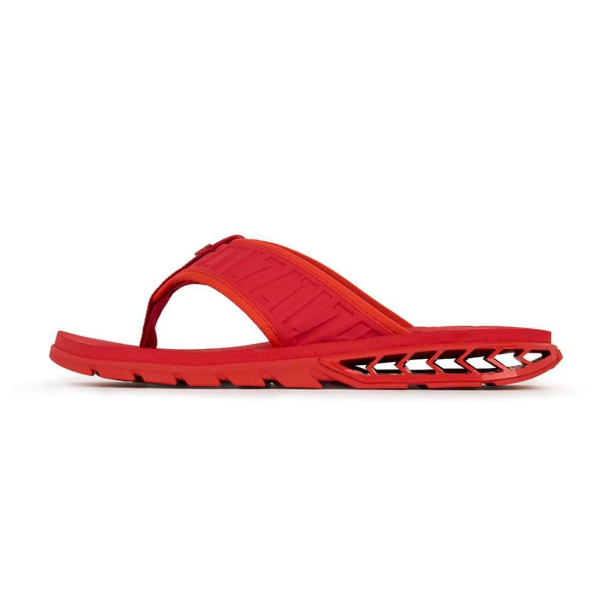 Chinelo masculino Kenner vermelho vista superior para ajuste