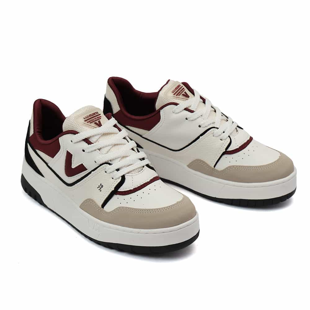 VIA MARTE CALCADOS TENIS CASUAL CASUAL FEMININO FEMININO GINGER/MILK/MALBEC 042025-21 NOBUCK/NAPA-1767798336953