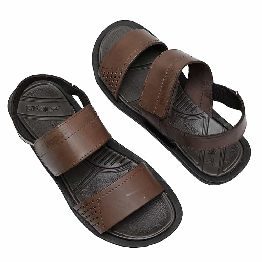 ITAPUA CALCADOS SANDALIA CASUAL MASCULINO CAFE 392 COURO-1767819414003