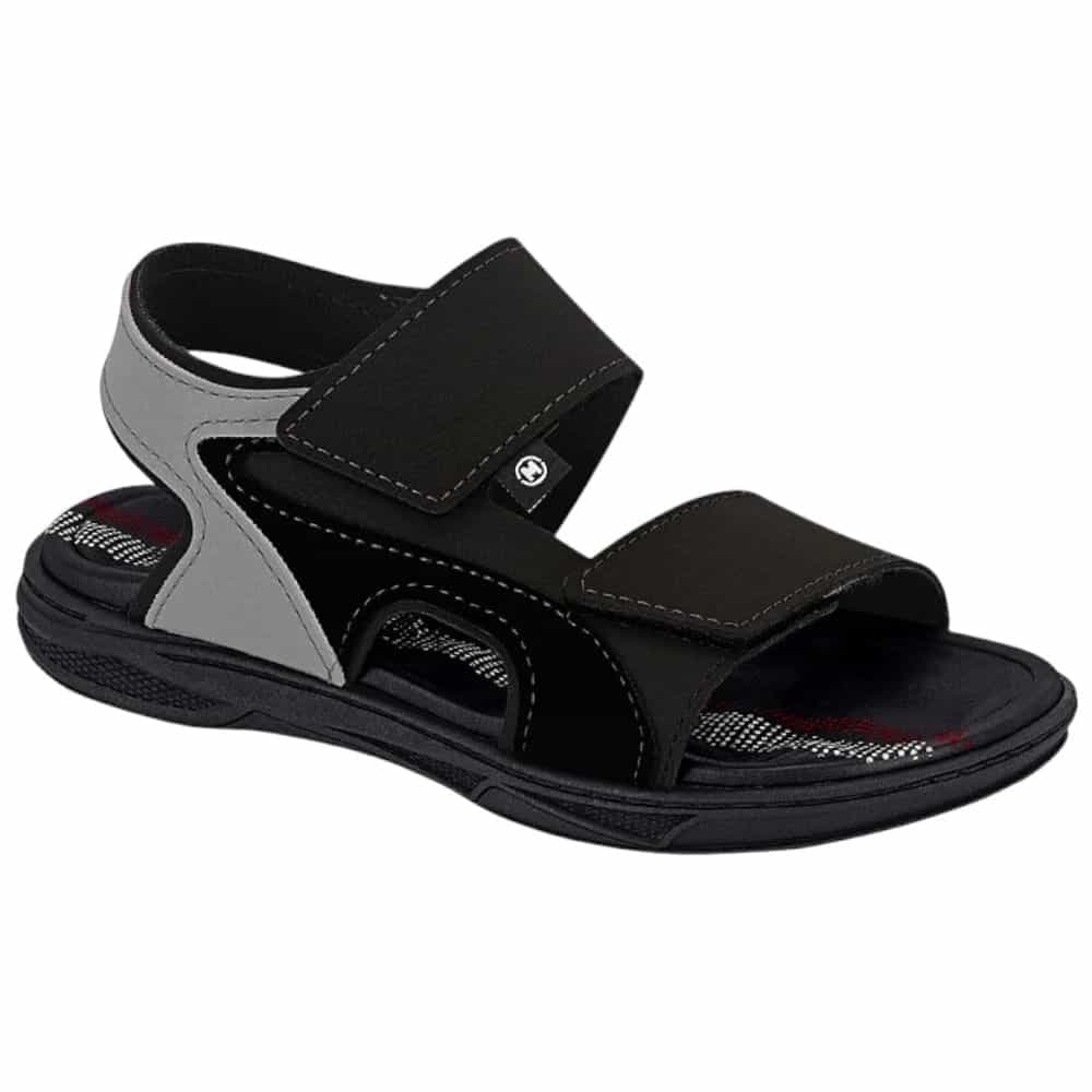 Detalhe da sandália infantil Molekinho Casual com tiras de velcro e sola antiderrapante