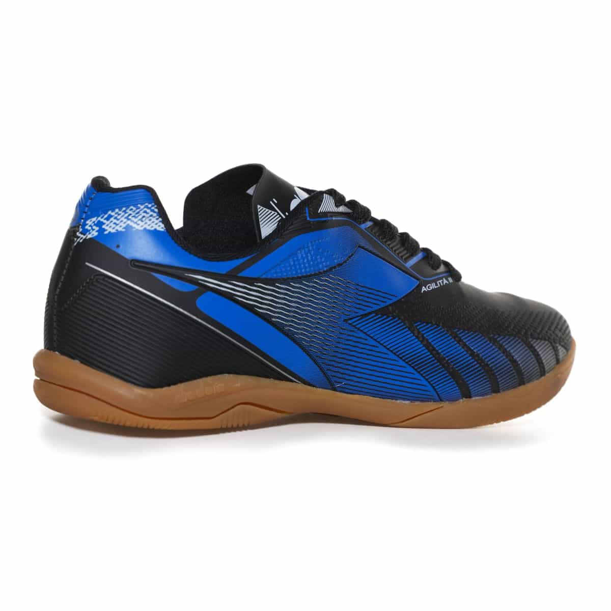 CALCADOS TENIS FUTEBOL SALAO MASCULINO PRETO/AZUL/PRATA DFAF027-01 AGILITÁ II FSAL SINT-1767959523152