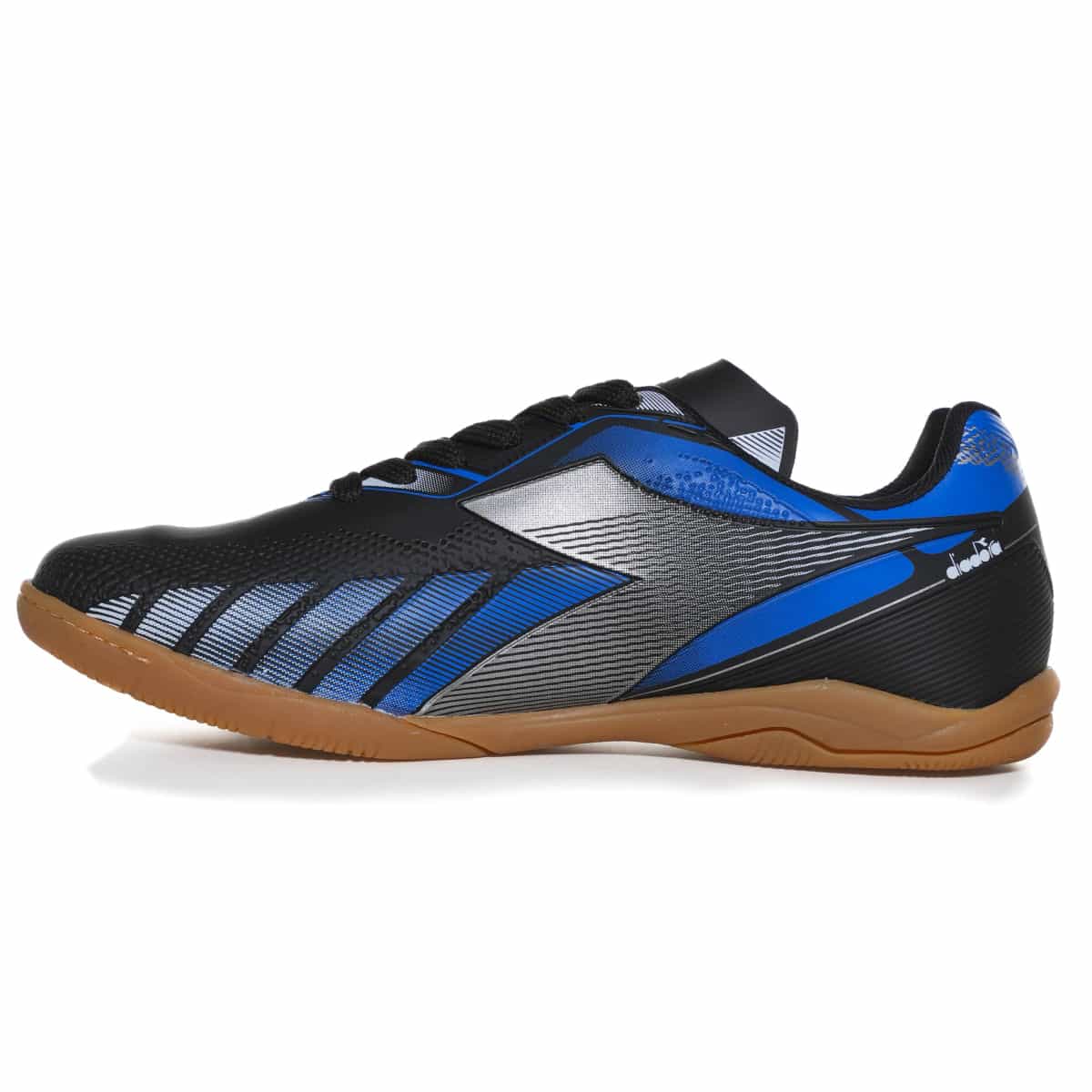 CALCADOS TENIS FUTEBOL SALAO MASCULINO PRETO/AZUL/PRATA DFAF027-01 AGILITÁ II FSAL SINT-1767959542049