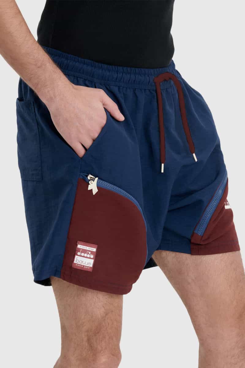 DIADORA TEXTIL SHORTS ESPORTE UNISSEX MARINHO 0089996-312 ESSENCIAL POCKETS BAW X DIADORA POLIESTER-1767969585738