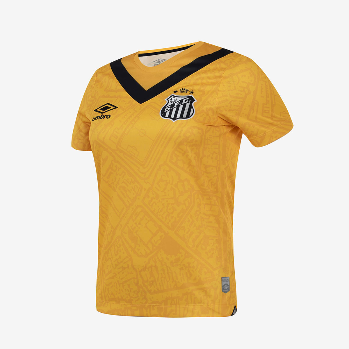 Camisa Feminina Umbro Santos Of.3 2024 (Torcedora)-1768330937205