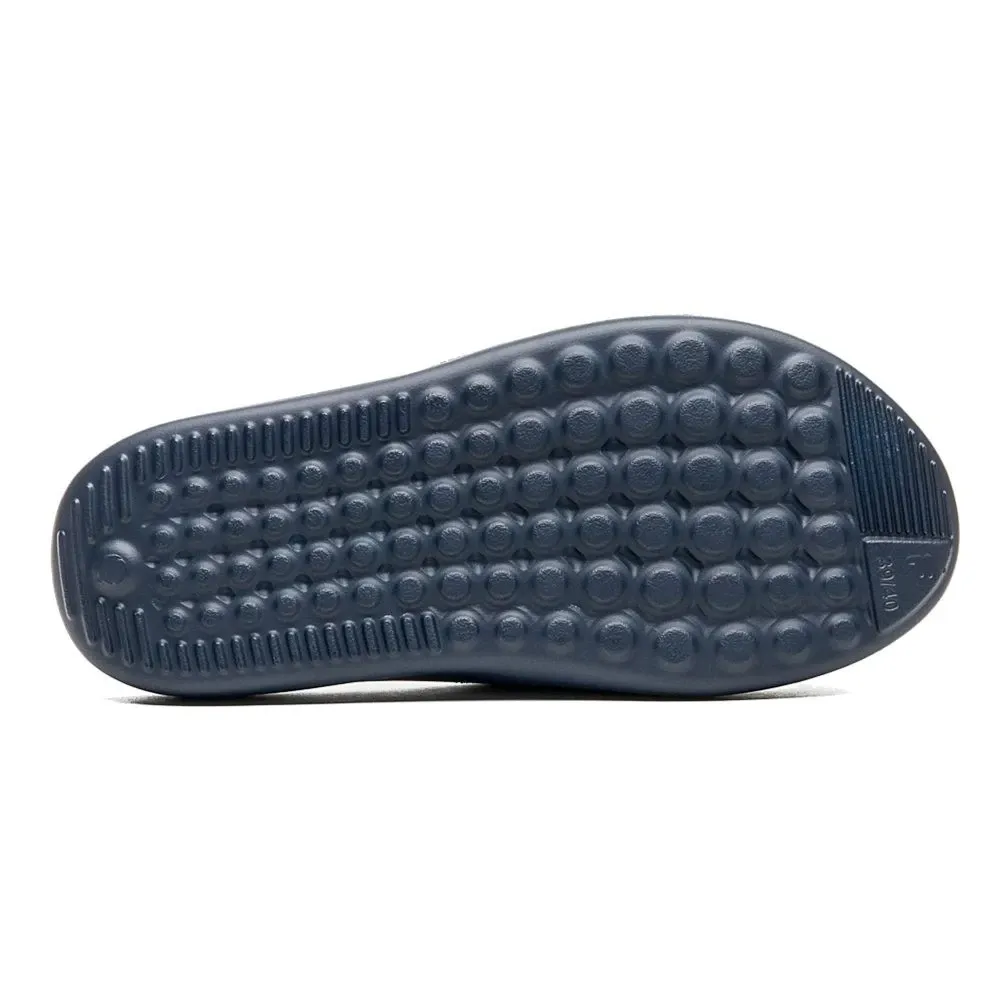 Chinelo Fila Drifter Foam Masculino Marinho mostrando sola com espuma ultra e logo da marca