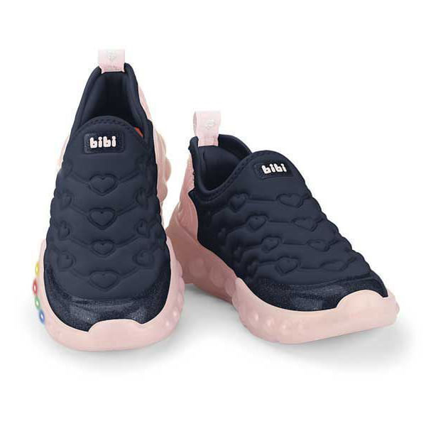 Tênis infantil Bibi Casual Marinho com destaque para conforto e segurança