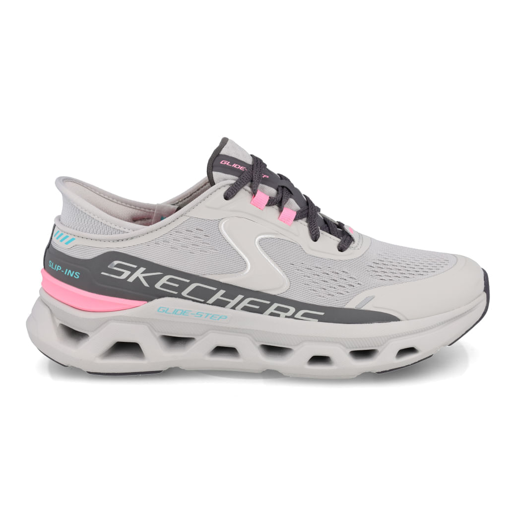 Tênis Treino Skechers Glide Step Atlus Feminino Cinza
