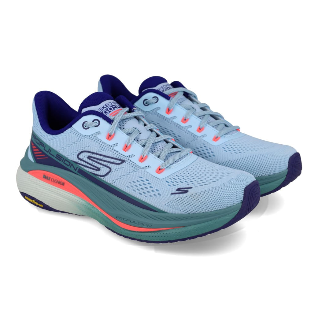 Tênis Skechers Max Cushioning Propulsion Feminino Azul | Paquetá
