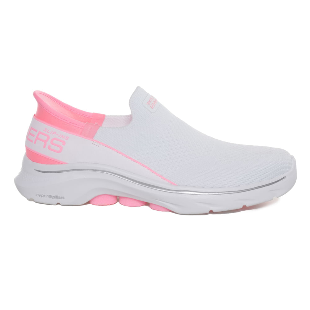 Tênis Slip On Skechers Go Walk Max Feminino Branco