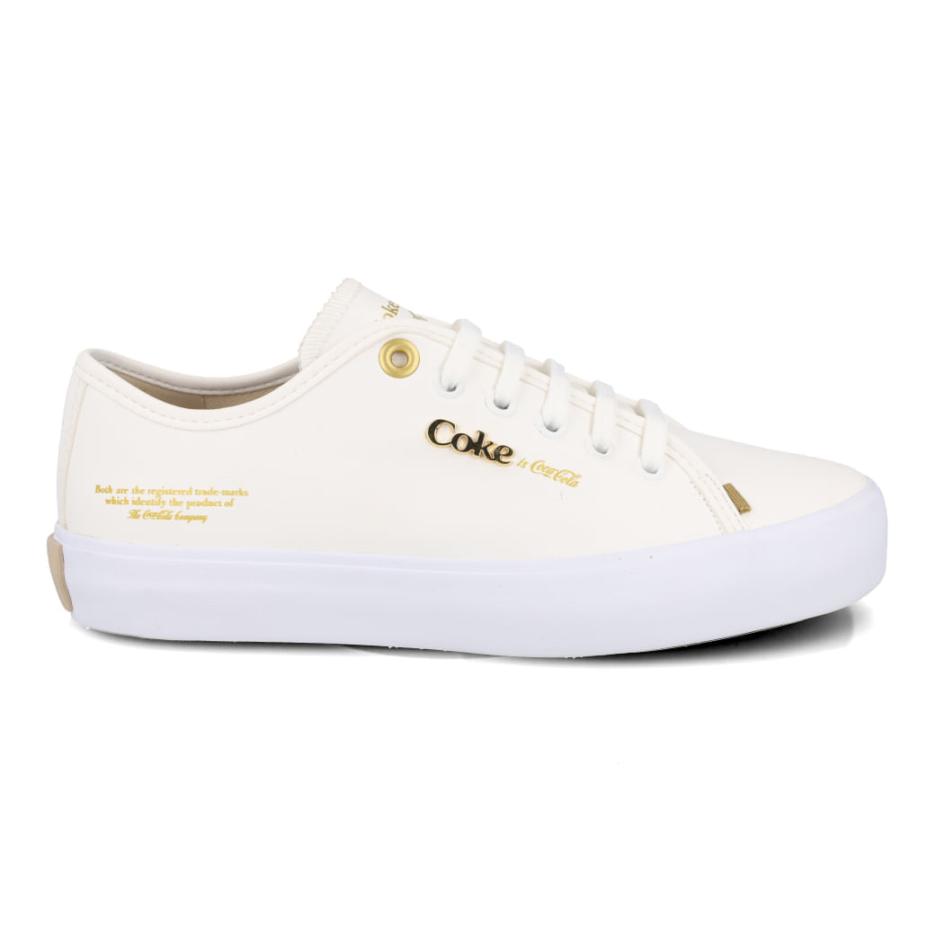Tênis Casual Coca-Cola Key West Town Feminino Branco