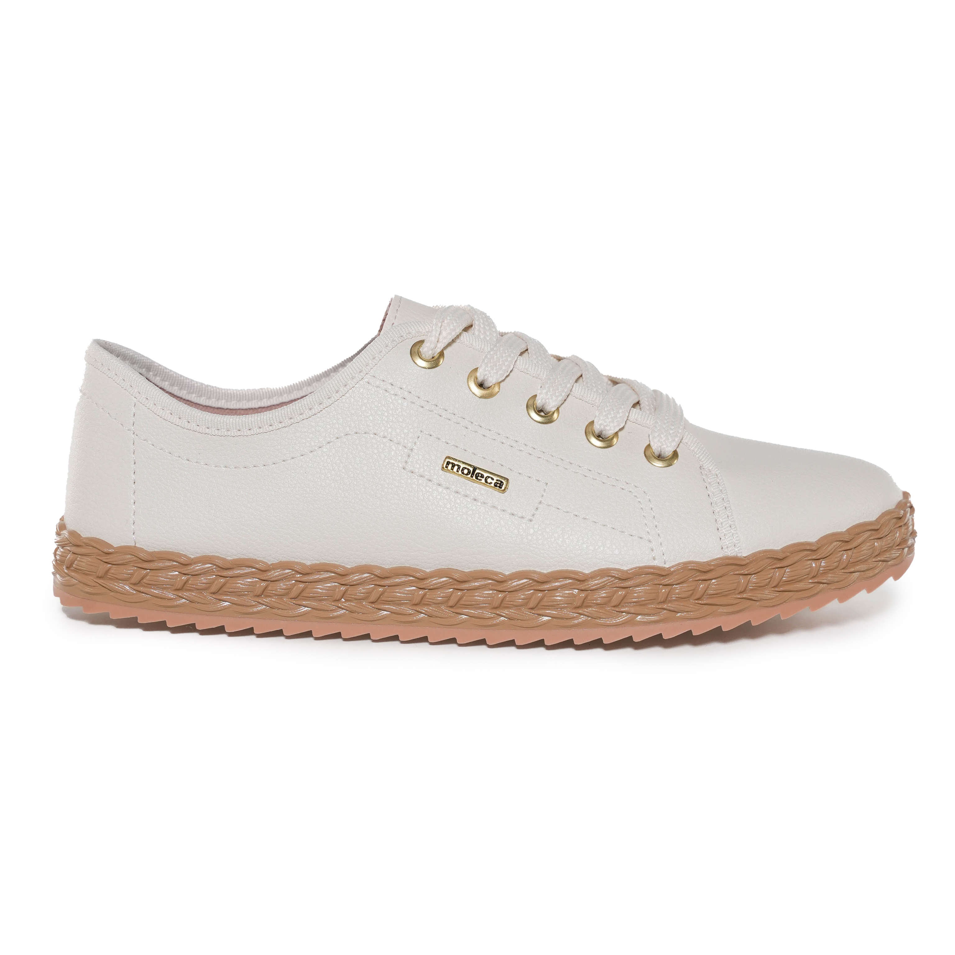 Tênis Casual Moleca  Feminino Off White