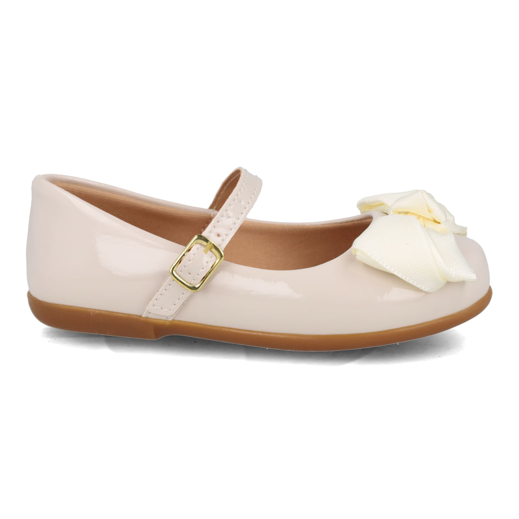 Sapatilha Funfeet Casual Verniz Off White