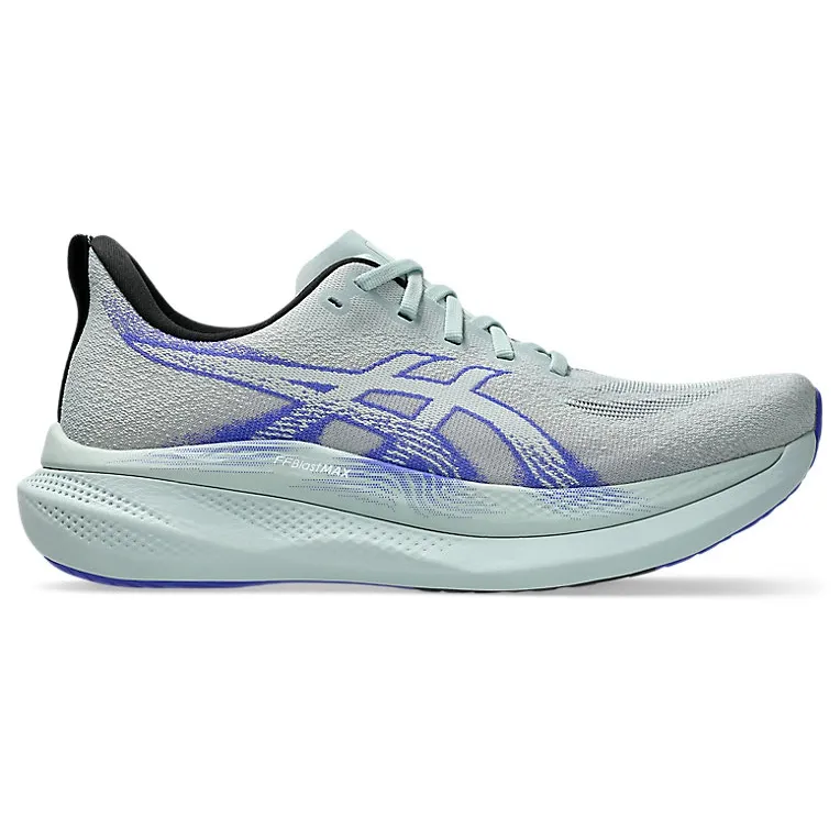 Tênis de corrida masculino Asics Glideride Max 2 na cor azul com design moderno e sola emborrachada