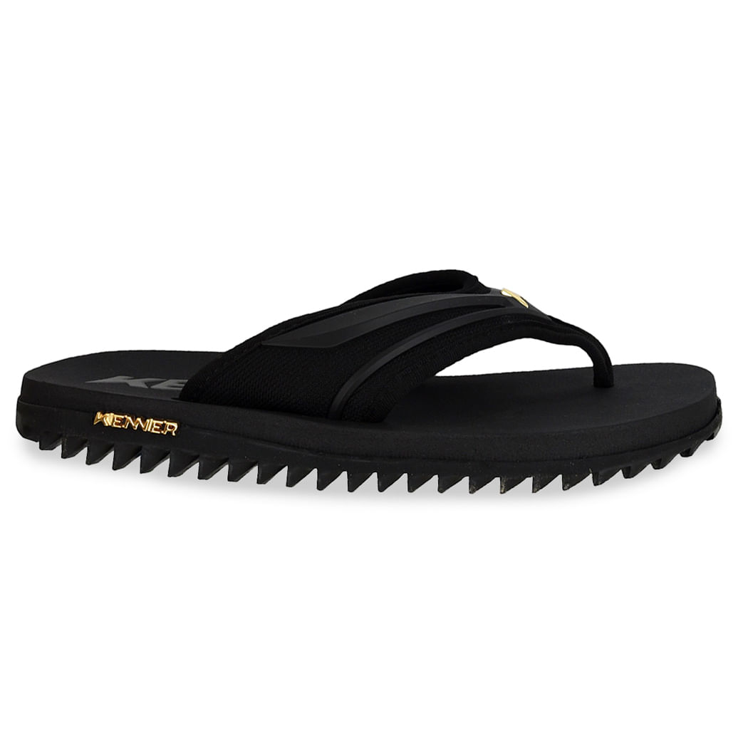 Chinelo masculino Kenner neopreme preto vista para ajuste e conforto
