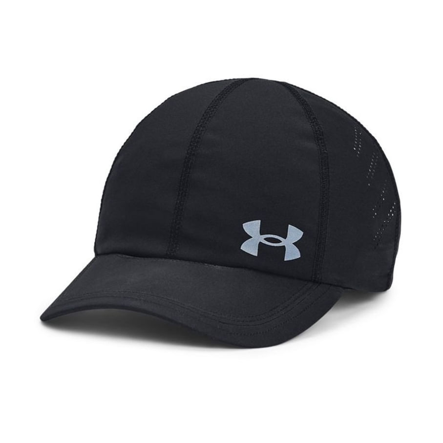 Boné Running Under Armour Velociti preto vista frontal