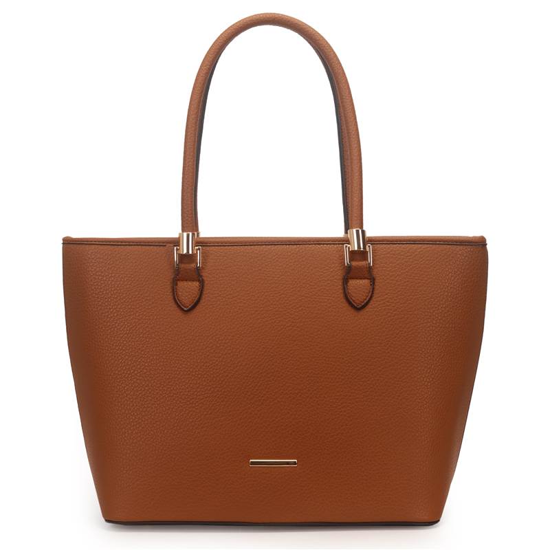 Bolsa Shopper WJ Feminina na cor caramelo vista frontal