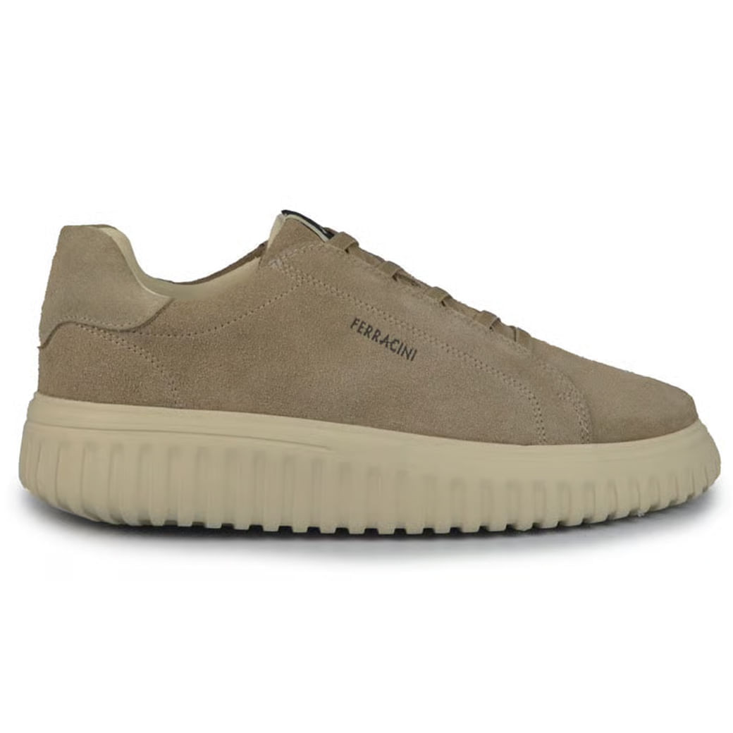 Tênis Casual Ferracini Couro Marrom Masculino