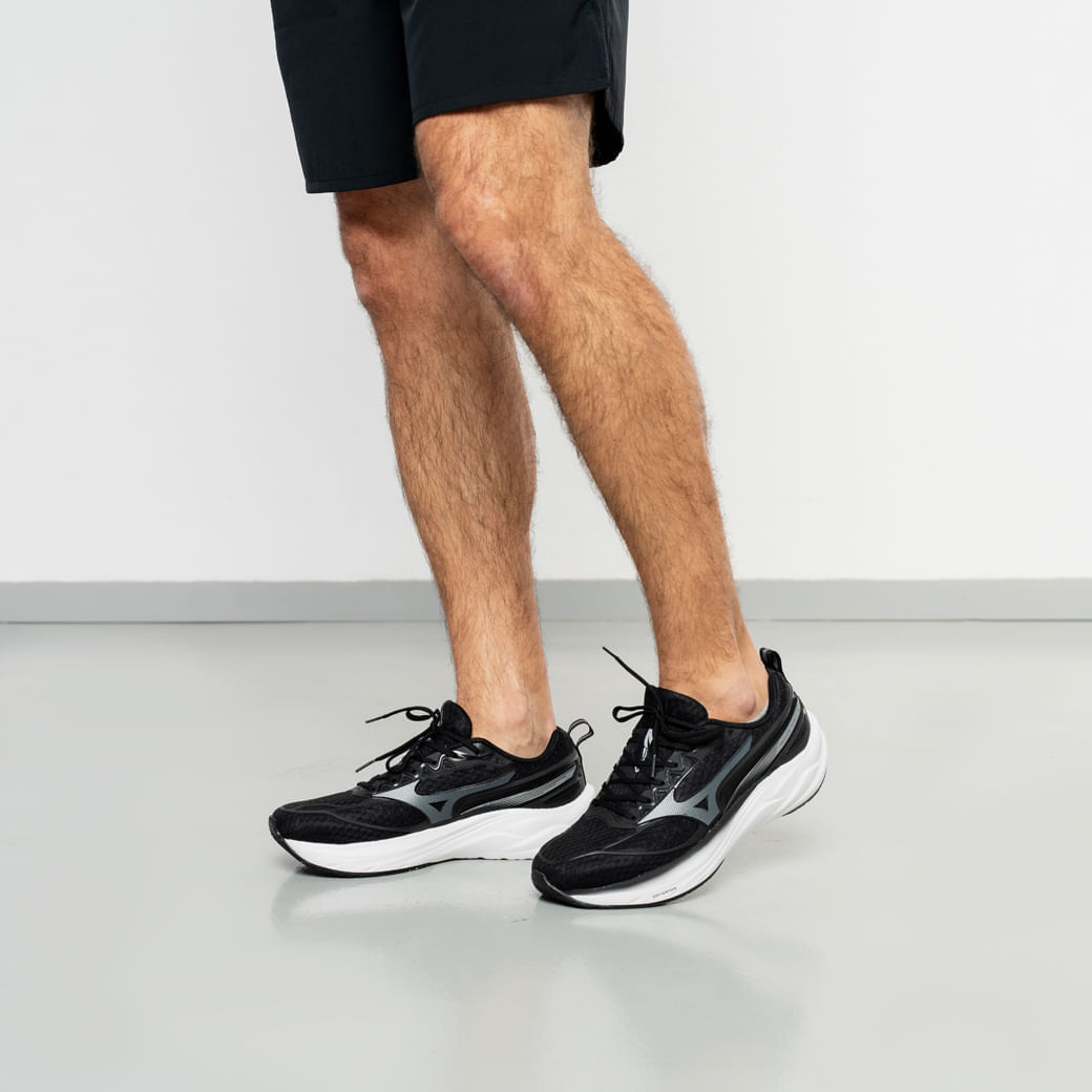 VORDVEN ブラックメタル　blackl Tênis Mizuno Wave Space 5 Masculino Preto para Corrida | Oscar