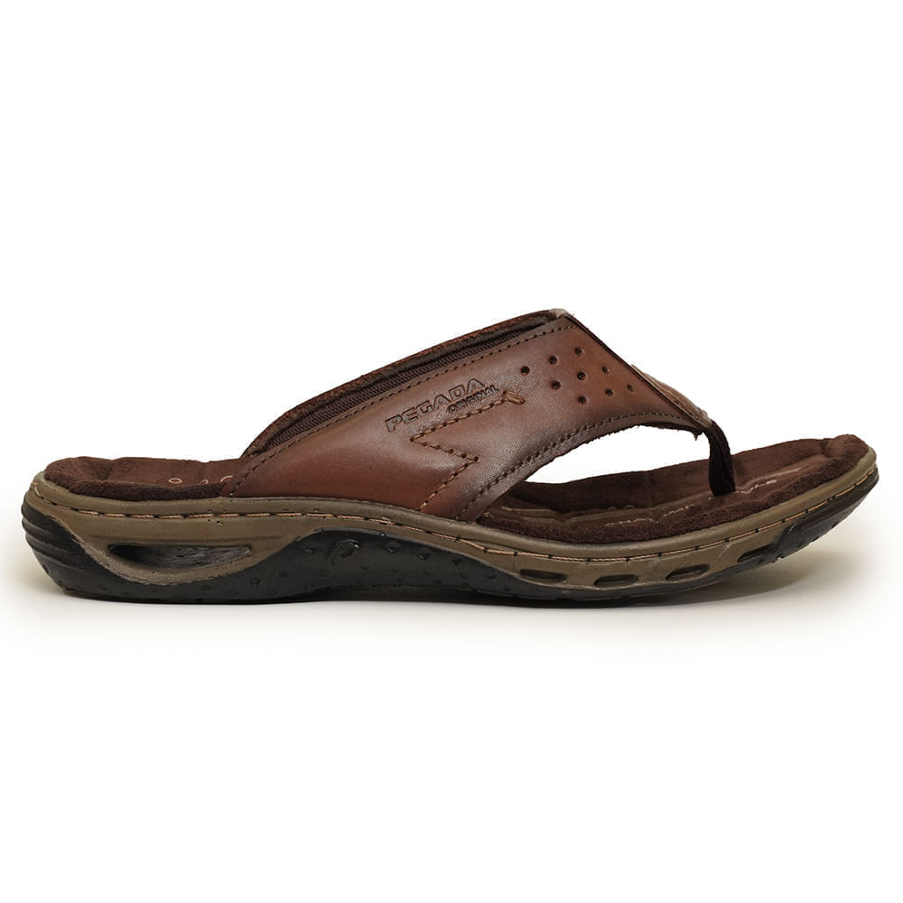 Chinelo-Masculino-Couro-Pegada-Marrom