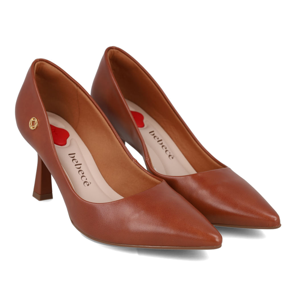 Scarpin Bebecê Egeu Marrom Feminino em destaque para ajuste e conforto
