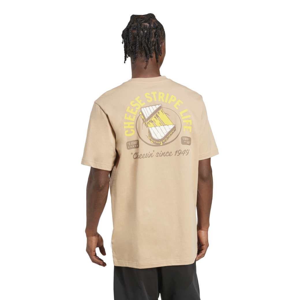 Camiseta Adidas Estampada Food Grilled Cheese Masculino Caramelo