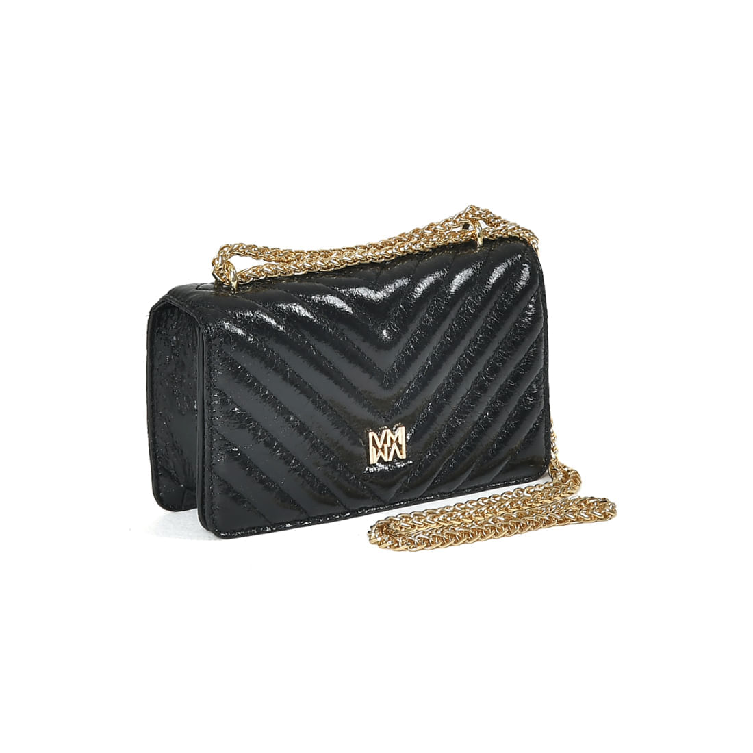 VIA MARTE BOLSA CRAQUELETE FEMININO PRETO B2-616-01 MATERIAL SINTETICO-1759428497948