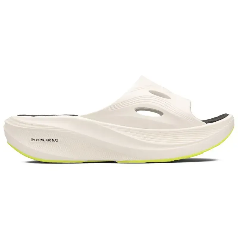Chinelo Olympikus Arenito masculino branco com detalhes em preto e verde, vista frontal mostrando textura em relevo