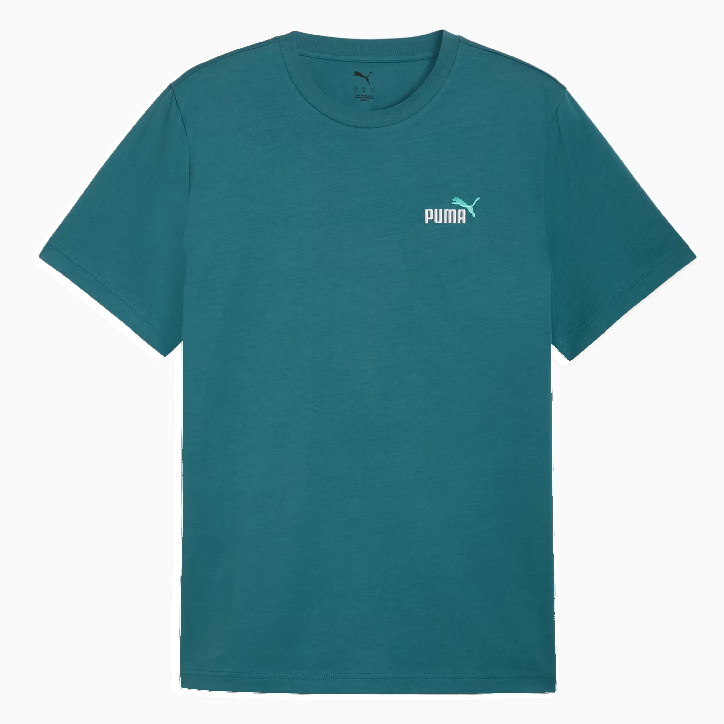 Camiseta masculina Puma verde esmeralda vista frontal
