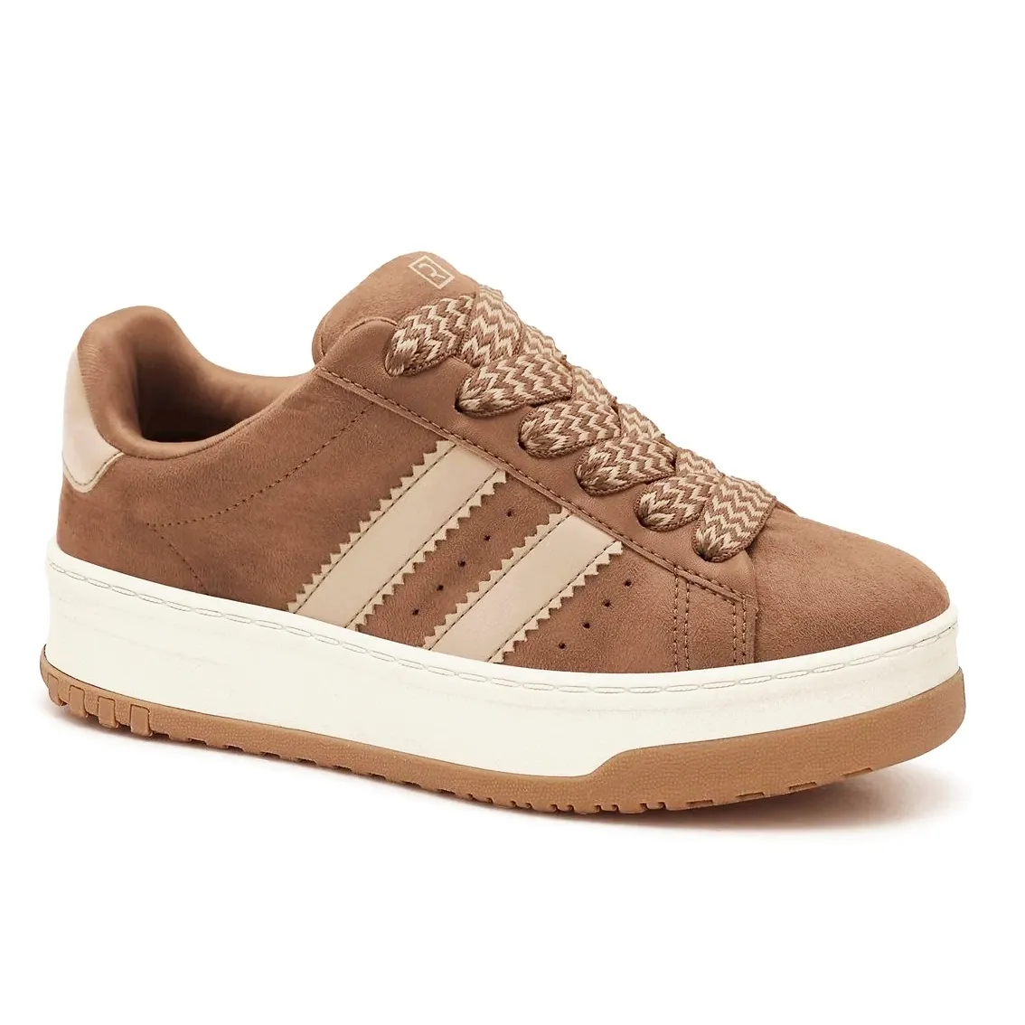 Tênis Casual Ramarim Bless Plus Couro Feminino Marrom