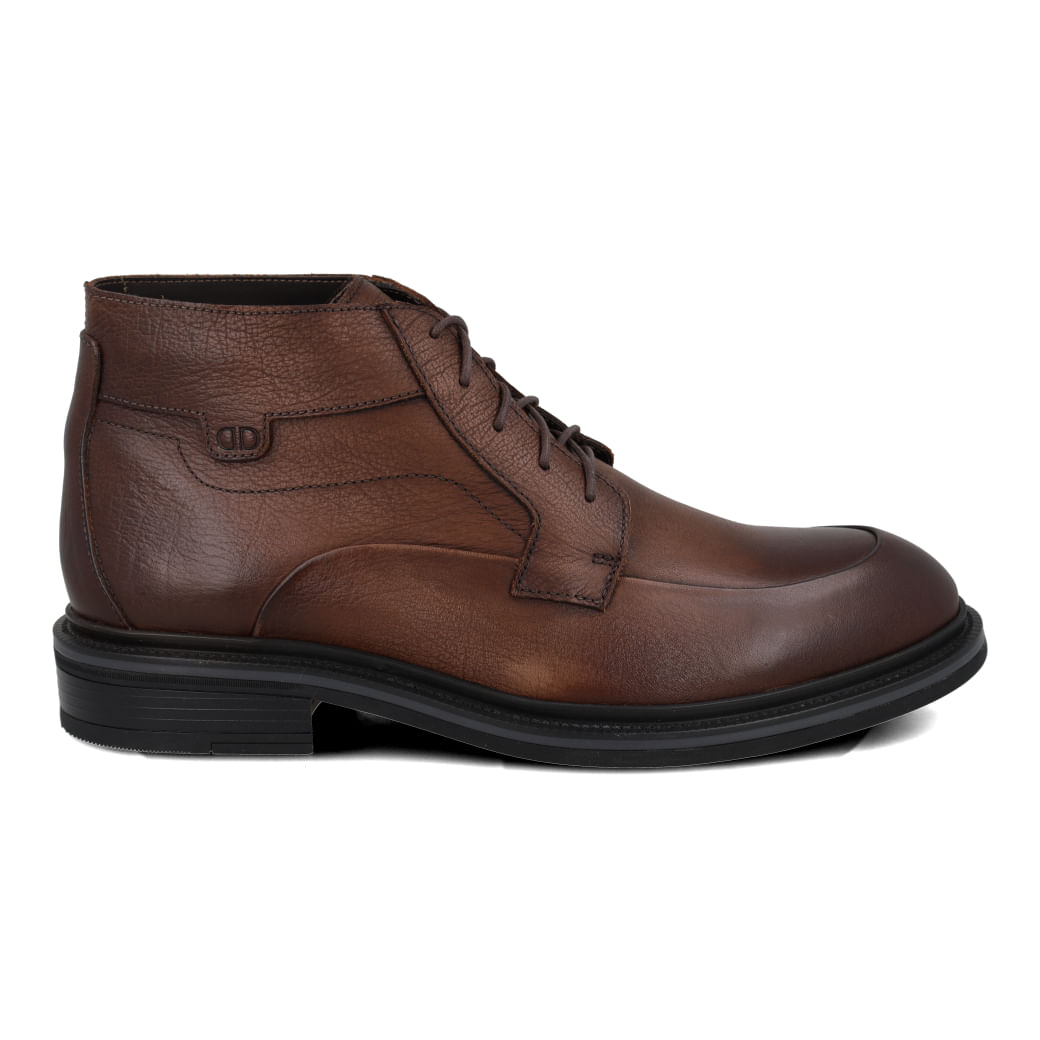Bota Masculina Democrata Doha Couro Marrom