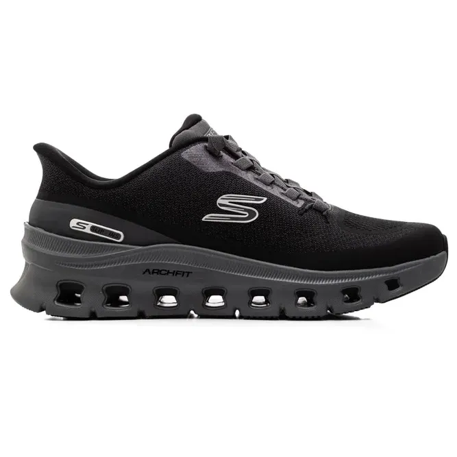 Tênis Skechers Glide-Step Pro Masculino Preto vista frontal