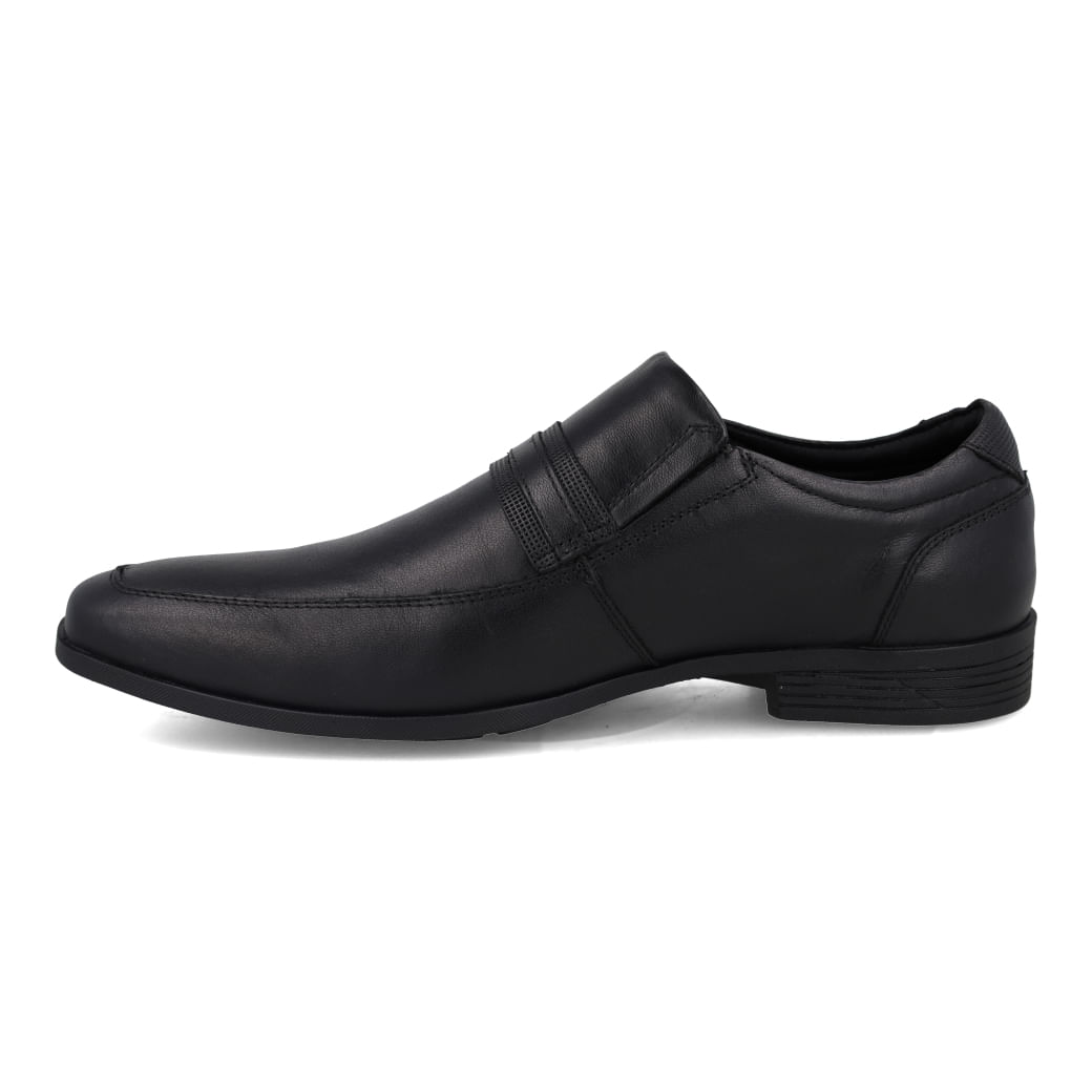 Sapato Ferracini London masculino couro preto vista frontal ajustado