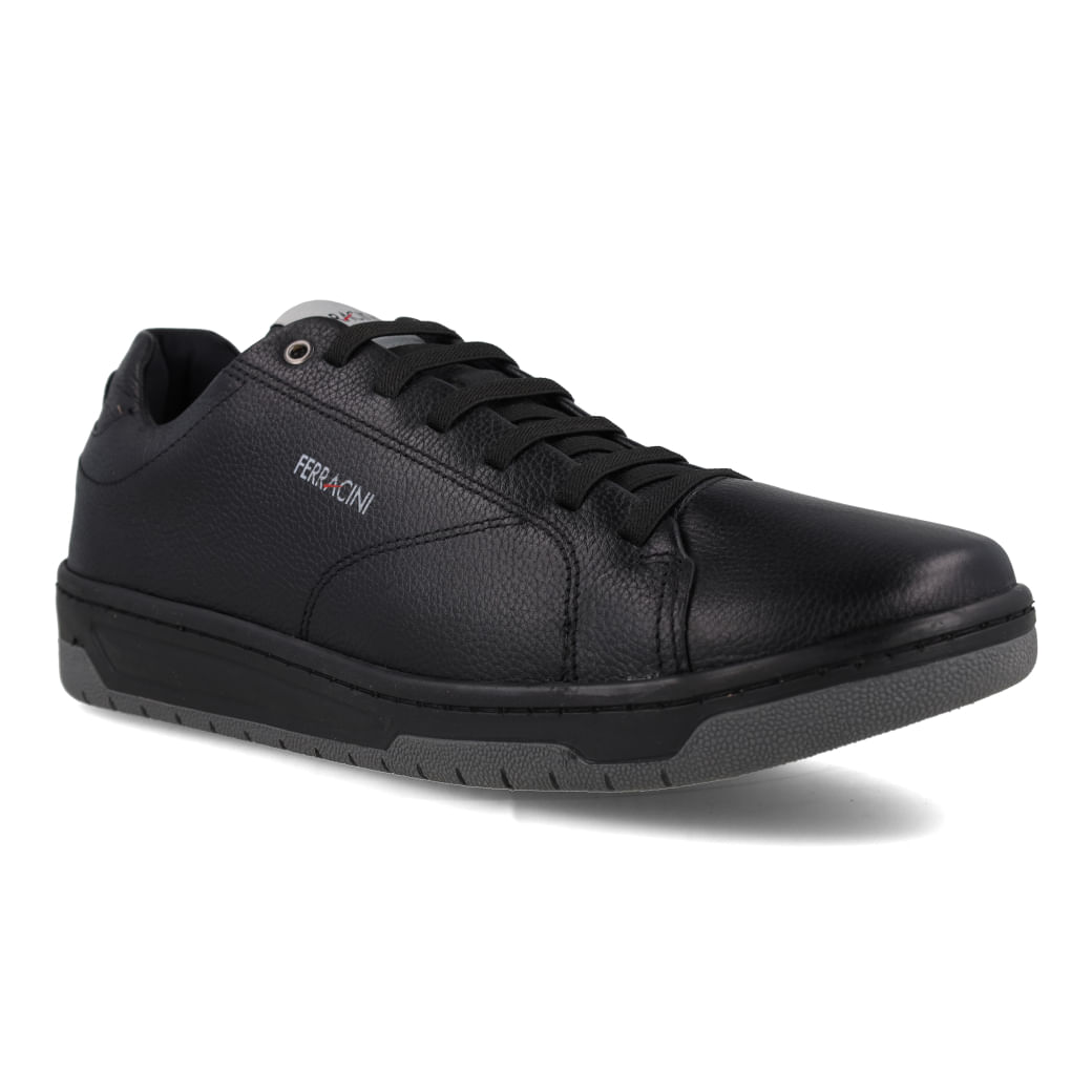 Tênis Casual Ferracini Vox Masculino Preto vista lateral para ajuste