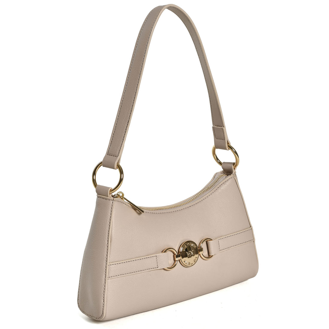 VIA MARTE BOLSA DE OMBRO FEMININO MACADAMIA B2-719-01 MATERIAL SINTETICO-1759429566964