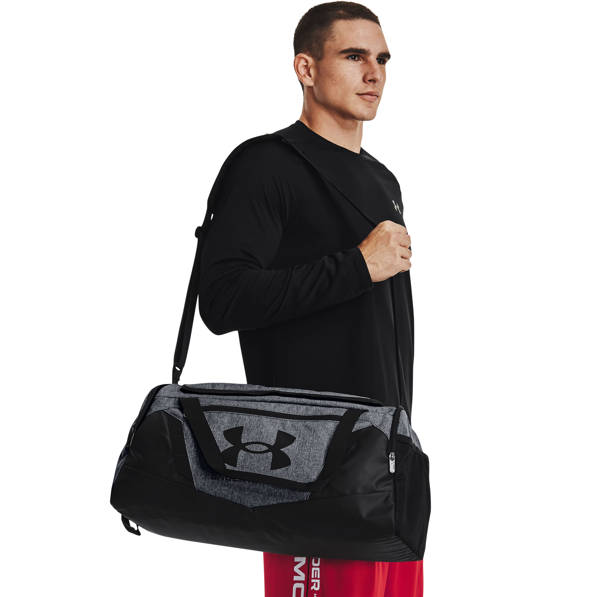 Mochila Academia Undeniable Teste Cinza Escuro Masculina vista lateral