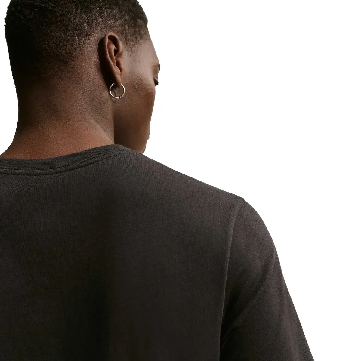 Vista traseira da camiseta masculina Nike Sportswear JDI preta