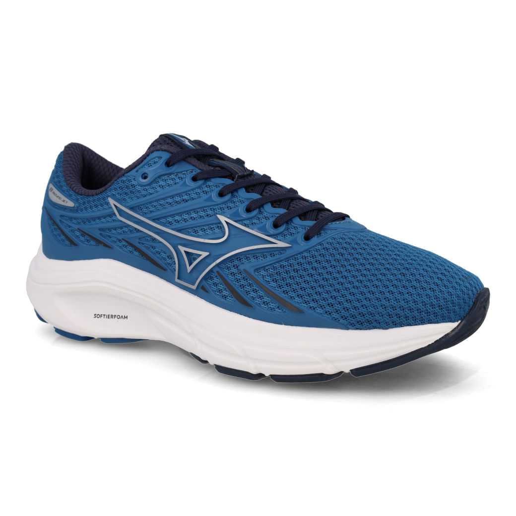 Tênis Mizuno Jet 8 masculino azul cabedal mesh com entressola Softier Foam