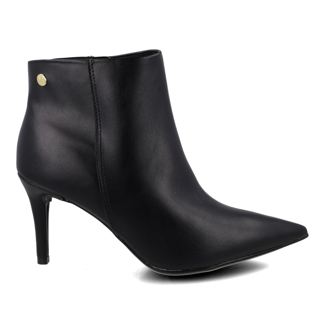 Bota Vizzano salto fino feminina preta vista frontal