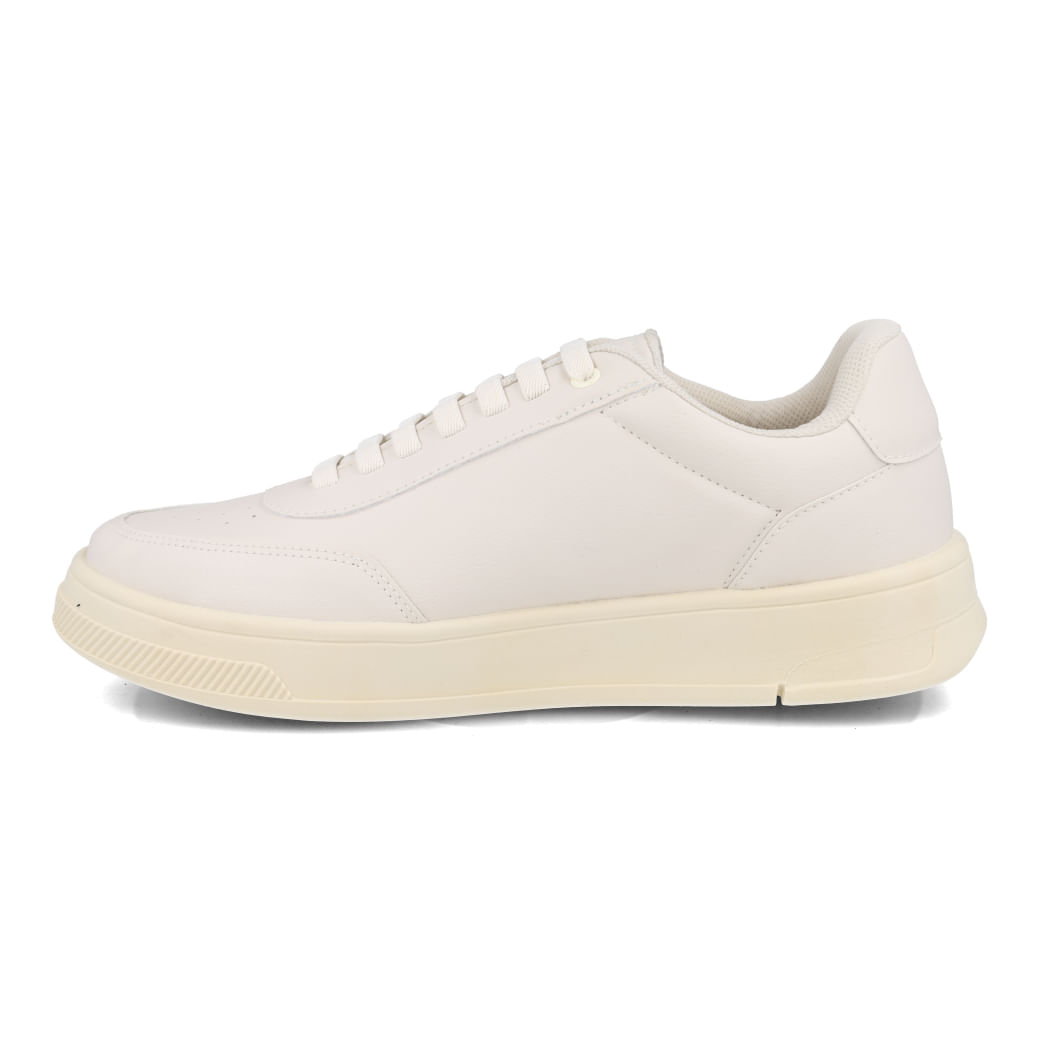 Tênis Casual Constantino branco masculino vista lateral