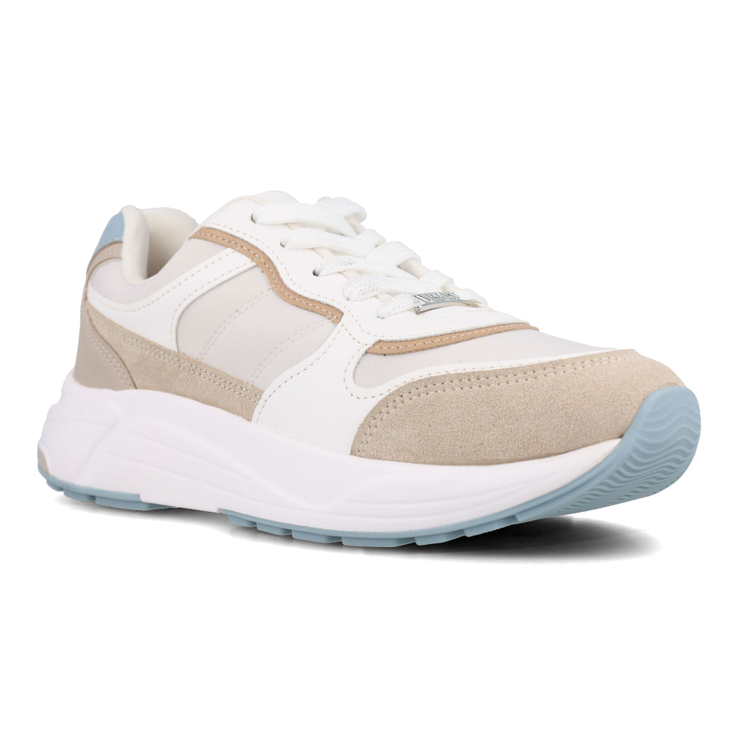 Tênis Vizzano feminino branco vista lateral para ajuste e conforto
