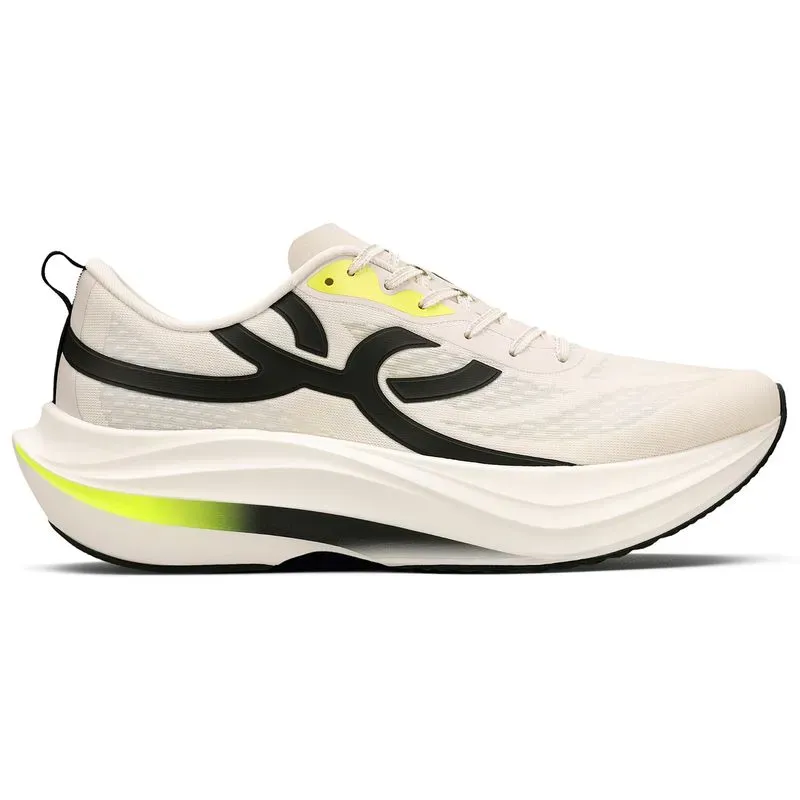 Tênis Olympikus Corre Turbo Branco Masculino visto de perfil com fundo branco