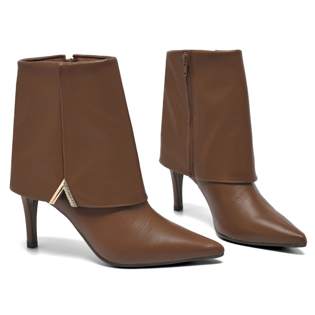Tabela de numeração da bota feminina marrom Via Marte
