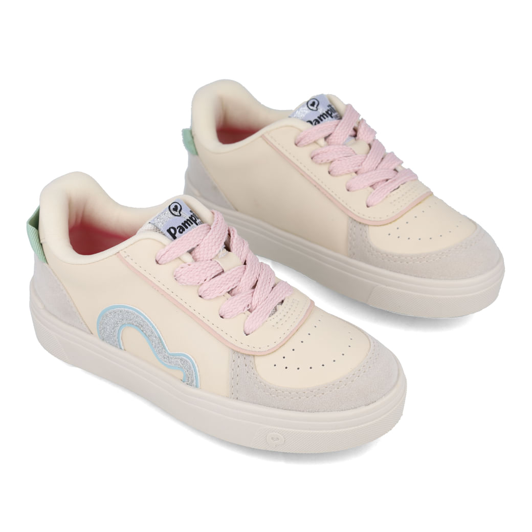 Tabela de numeração e detalhes do tênis infantil Pampili Life Colorido